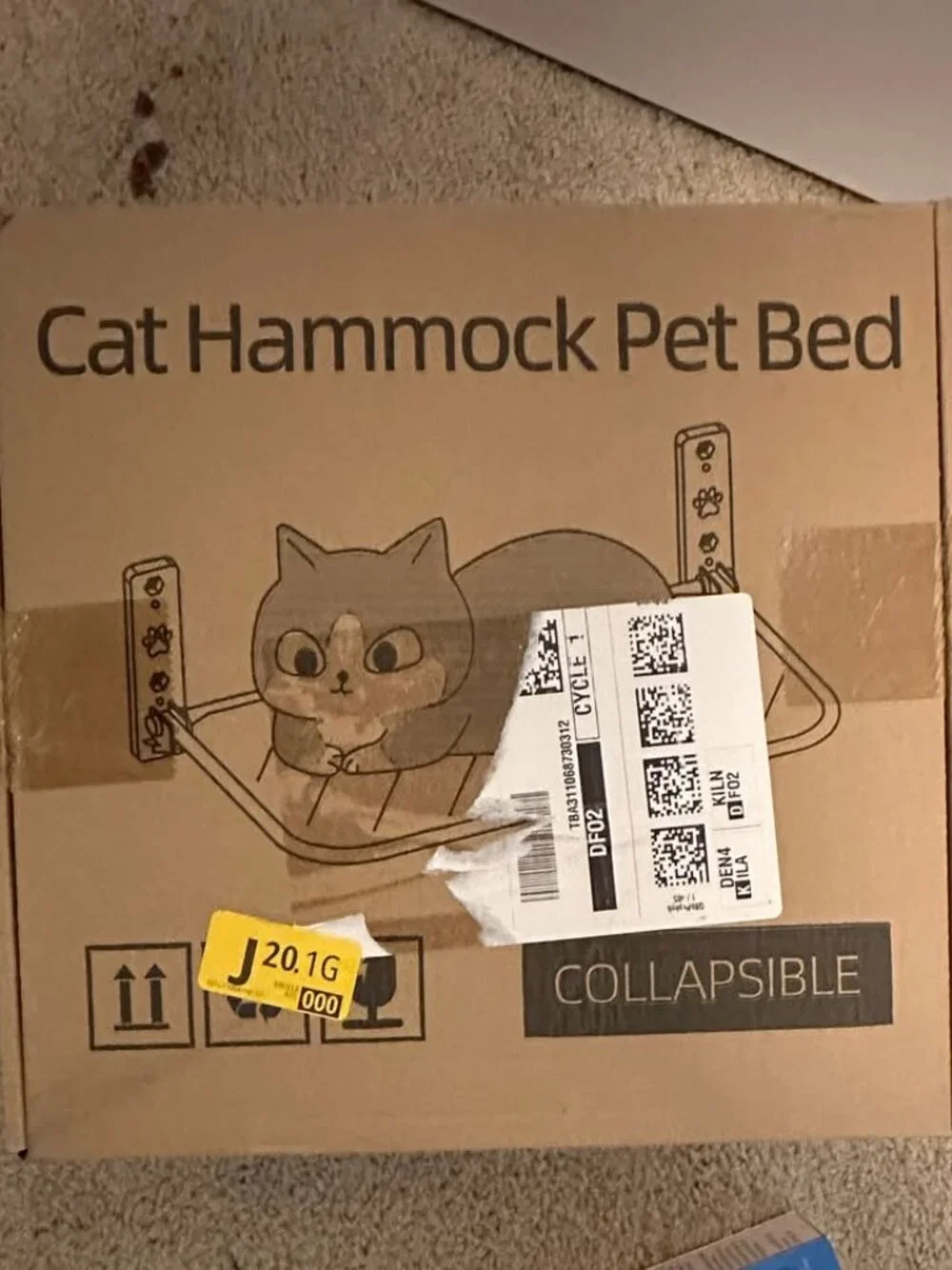 Collapsible Cat Hammock Pet Bed
